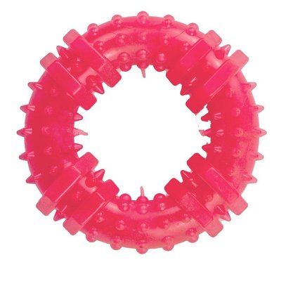 Іграшка для собак кільце з шипами AGILITY 12 см рожеве PI0071 1699412557 фото