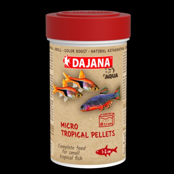 DAJANA MICRO TROPICAL PELLETS Специальный Корм для мальков и мелких рыбок в гранула, 100 мл/55 г DP103А(5334) 1935115559 фото