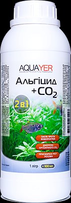 Проти водоростей, Альгіцид+СО2 1л. Добрива для рослин, препарат для рослин, AQUAYER в аквари 801853923 фото
