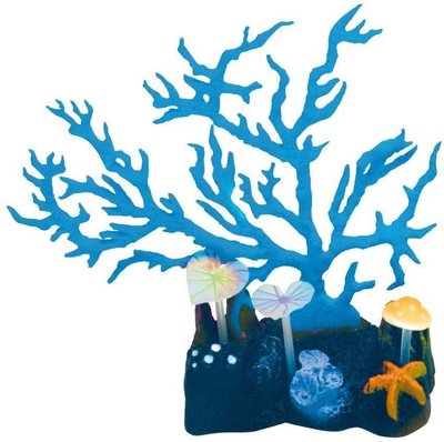 Растение пластиковое водоросли Коралл искусственный люминесцентный, разные цвета, светится,17х7х17 см A80116 2094881330 фото