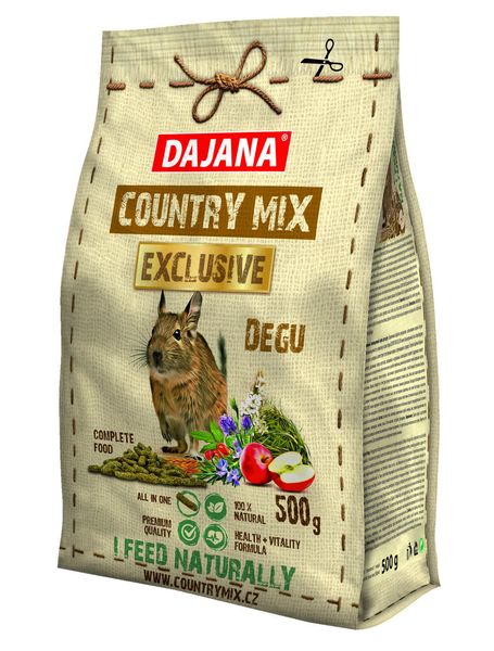 Корм Dajana Country mix EXCLUSIVE для дегу 500 г 2134823496 фото