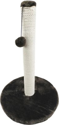 Когтеточка M-1 Пухнастики драпак столбик на круглой подставке с помпончиком 50х38 см шоколад 2154497610 фото
