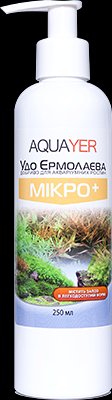 Добрива для рослин МІКРО+ 250мл, препарат для рослин, AQUAYER Удо Єрмолаєва в акваріум 801937352 фото