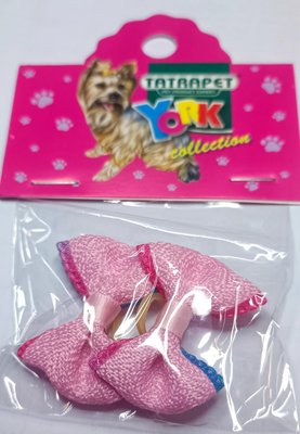 Бантики для собак York (Йорк), 3.5-4 см, 2 шт розовые 491.03 2073220693 фото