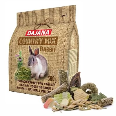 Корм Dajana Country mix для декоративніх кроликов 500 г 2134855394 фото