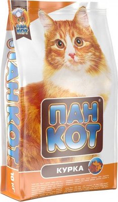 Пан Кот — Курка 10 кг, корм для кошек на основе мяса курицы 1596144753 фото