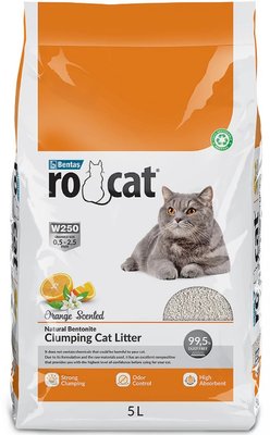 Бентонітовий наповнення для котів RoCat, (0.5 - 2.5 мм) 5 л Ро Кет Аромат Оранж 1634032763 фото