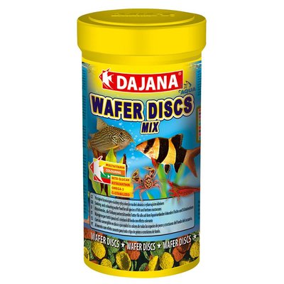 DAJANA WAFER DISCS mix Корм для кольорових донних риб, креветок та ракоподібних у чіпсах 250 мл/100 г DP061В(5355) 1934828796 фото