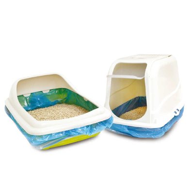 Пакети для котячих туалетів CROCI Rolly пластик міцні з ручками (14,5x23,5x23,5cm) 10шт/уп. C6020786 2114275741 фото