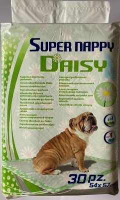 Пеленки Croci для собак SUPER NAPPY Daisy с ароматом ромашки 57х54 см, 30 штук (213128) 1679257180 фото