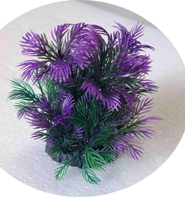 Растение пластиковое водоросли CROCI TROPICAL PLANT, Декорация для аквариума фиолетово-зеленое 8 см A8011152 2130873368 фото