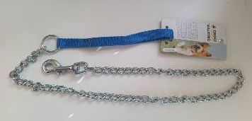 Повідець-металічний ланцюг для собак Croci 1.1 м х 2 мм, нейлон синій, 025295 1975309043 фото