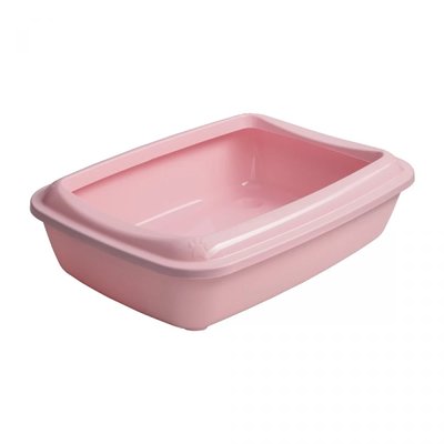 Туалет для кішок під наповнювач з лопаткою CNR-106 50х37х13.5 см Animall, Рожевий 1733338039 фото
