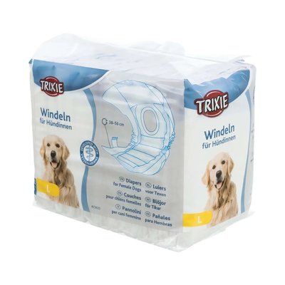 Trixie Подгузники для собак-девочек (сук) 38-56 см L 12 шт. (23635) 1688003573 фото