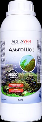 Проти водоростей, АльгоШок 1л. Добрива для рослин, препарат для рослин, AQUAYER в акваріум 856101297 фото