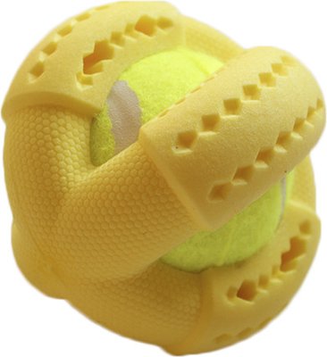 Іграшка AnimAll GrizZzly тенісний м'яч 9543 L 11х11х11см жовтий 1372661983 фото