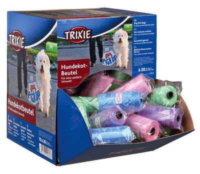 Trixie Одноразові (змінні) пакети для сумки для фекалій 1 рулон*20 штук розмір М 22843 1682935767 фото