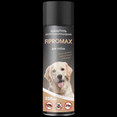 Шампунь FIPROMAX противопаразитарный с пропоксуром для больших и средних собак, 250 мл, 150233 1929513939 фото