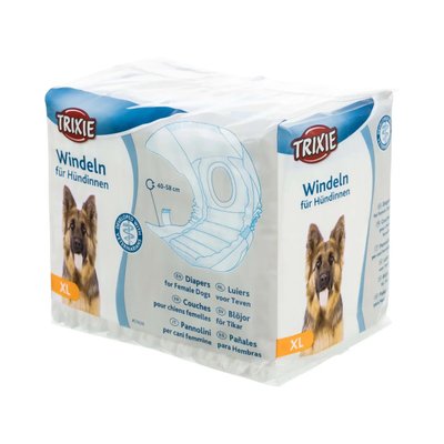 Trixie Підгузки для собак-дівчаток (сук) 40-58 cм XL 12 шт. (23636) 1688004017 фото