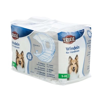 Trixie Підгузки для собак-дівчаток (сук) 28-40 см S-M 12 шт. (23632) 1688004229 фото