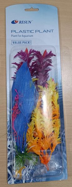 Набір Resun з 3-х шт PLK-130 (20 см, 20 см, 15 см) акваріумні рослини з пластику 1655148471 фото