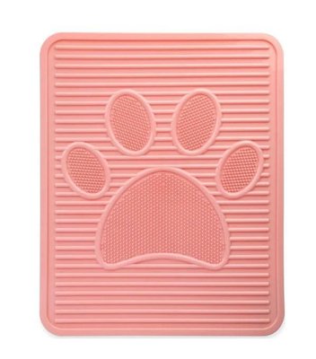 Килимок пластиковий під туалет для котів Agility 51.5x42.5, рожевий 661281 1959123967 фото