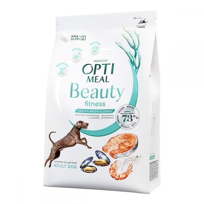 Optimeal Beauty Fitness беззерновой корм с морепродуктами для собак всех пород, 4 кг 1684128902 фото