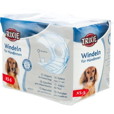 Trixie Подгузники для собак-девочек (сук) 20-28 cм XS-S 12 шт. (23631) 1688013685 фото