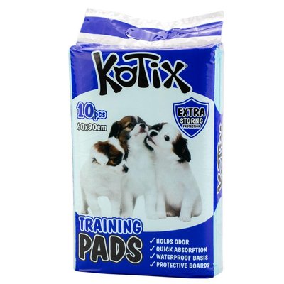 Одноразові пелюшки для собак Kotix Premium 60*90 см, 10 шт/уп 1359 2022725189 фото