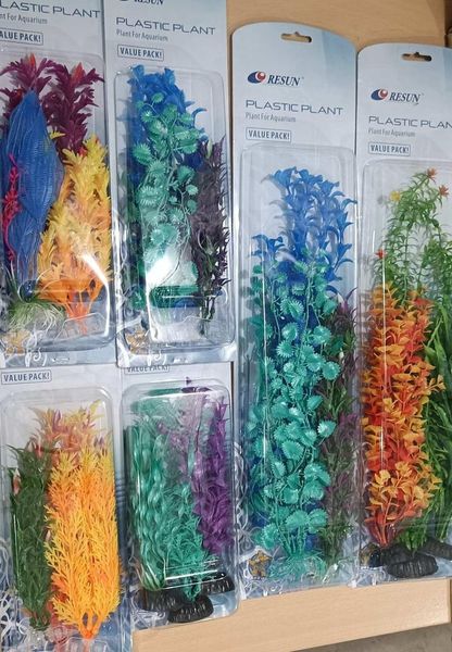 Набір Resun з 3-х шт PLK-130 (20 см, 20 см, 15 см) акваріумні рослини з пластику 1655148471 фото