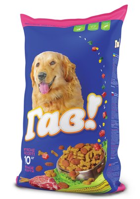 Сухий корм для дорослих собак з М'ясним асорті 10 кг Гав 1159301449 фото