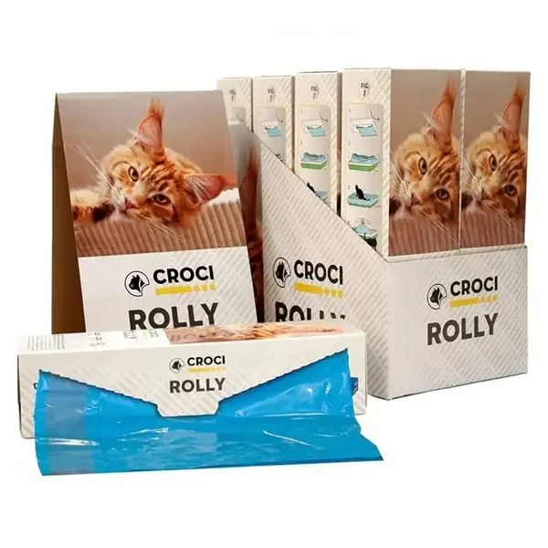 Пакеты для кошачьих туалетов CROCI Rolly пластик крепкие с ручками (14,5x23,5x23,5cm) 10шт/уп. C6020786 2114275741 фото