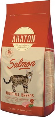 Полноценный сухой корм для котов ARATON SALMON Adult All Breeds 1,5 кг (ART45646) 1739726944 фото