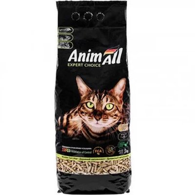 Деревне наповнювач Animall для котів 3 кг Енімал 1183555271 фото