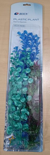 Набір Resun з 3-х шт PLK-133 (30,30,40.5 см) акваріумні рослини з пластику 1655186443 фото