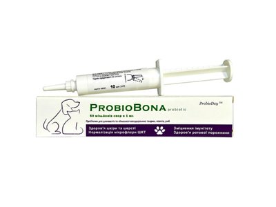 ProbioBona Пробіотик рідкий для кішок, собак, гризунів, бджіл та інших тварин у шприці ProbioDay 10 мл 2030955150 фото