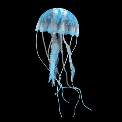 Декорация для аквариума Медуза AM001011CB 10х10х20см синий 1691128966 фото