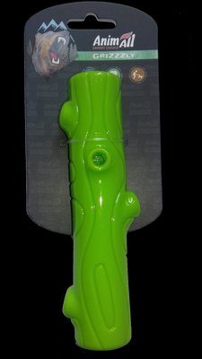 Игрушка AnimAll GrizZzly хрустящая палочка зелёная 16х3.5см 1390671982 фото