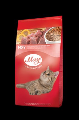 Сухой корм с Телятиной для взрослых кошек 14 кг Мяу 1159119796 фото