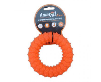 Іграшка AnimAll Fun кільце з шипами, помаранчевий, 12 см 1377664599 фото