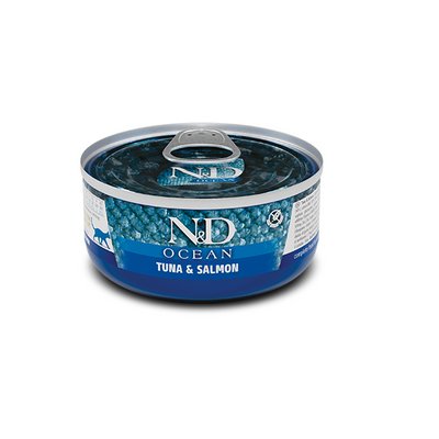 Влажный корм Farmina N&D Grain Free OCEAN TUNA AND SALMON для кошек, беззерновой, тунец, лосось 70 г (*) 2368512074 фото