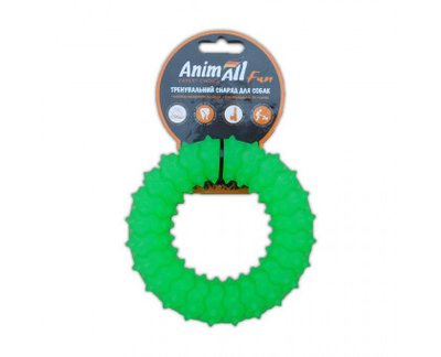 Іграшка AnimAll Fun кільце з шипами, зелений, 12 см 1377665479 фото