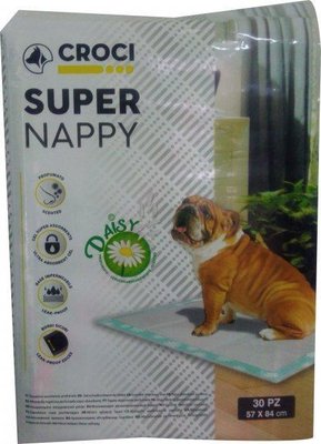 Пелюшки Croci для собак SUPER NAPPY Daisy з ароматом ромашки 57х54 см, 30 штук (213128) 1679251586 фото
