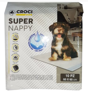 Пеленки Croci для собак "Super Nappy" 60х60, 10шт/уп (012073) 1679211748 фото