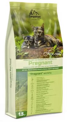 Сухий корм Carpathian Pet Food Pregnant Для вагітних і лактуючих кішок всіх порід 1,5 кг (40947) 1778686954 фото