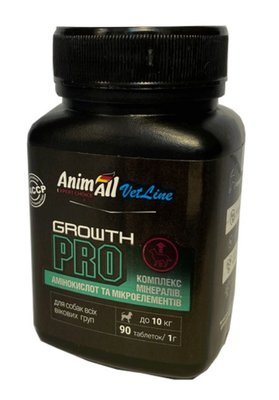 AnimAll VetLine Growth PRO для відновлення і підтримки імунітету малих порід собак 90 таб х 1 г 1609645384 фото