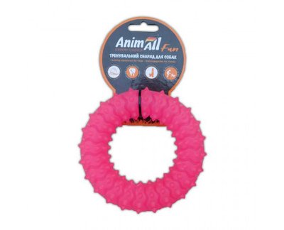 Іграшка AnimAll Fun кільце з шипами, кораловий, 20 см 1377666565 фото