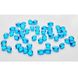 Кольорові камінчики декор акваріума Resun (Ресан) MagicBeans Crystal Blue блакитні 17×13×7 мм, 45 г MB50B 310638 1994618274 фото 1