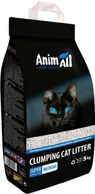 Наповнювач для котів Animall Бентонітовий комкуючий дрібна фракція, 5 кг 1782119551 фото