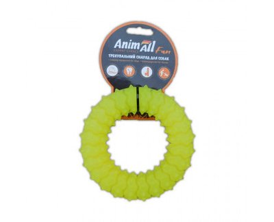 Іграшка AnimAll Fun кільце з шипами, жовтий, 9 см 1377846717 фото
